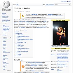Zack de la Rocha
