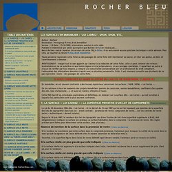 Rocher Bleu - Les Surfaces en Immobilier