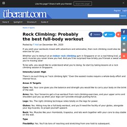 Rock Climbing: Probably the best full-body workout