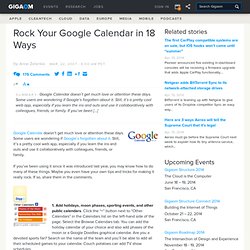 Rock Your Google Calendar in 18 Ways — Online Collaboration
