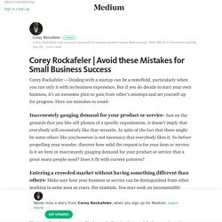 Avoid these Mistakes for Small Business Success