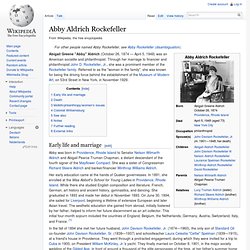 Abby Aldrich Rockefeller