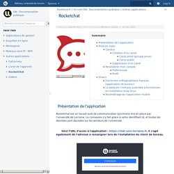 Rocketchat - DN - Documentation publique