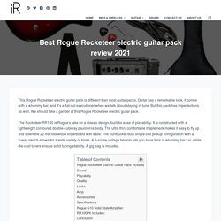 Best Rogue Rocketeer electric guitar pack review 2021 - instroreview.com