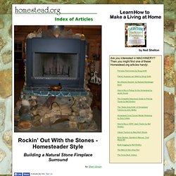"Rockin’ Out With the Stones - Homesteader Style" by Sheri Dixon page one