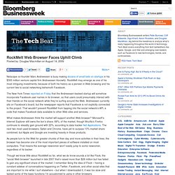 RockMelt Web Browser Faces Uphill Climb