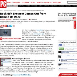 RockMelt Browser Comes Out from Behind Its Rock