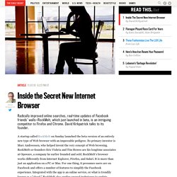 RockMelt: Secret New Internet Browser Launches