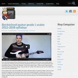 Rockschool guitar grade 1 scales 2012-2018 syllabus « Guitar Lessons in Dumfries as well as Skype and FaceTime online guitar lessons