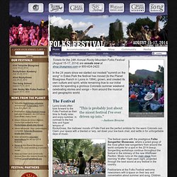 22nd Rocky Mt Folks Festival