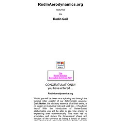 RodinAerodynamics.org - Marko Rodin - Rodin Coil