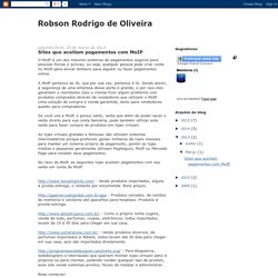 Robson Rodrigo de Oliveira: Sites que aceitam pagamentos com MoIP