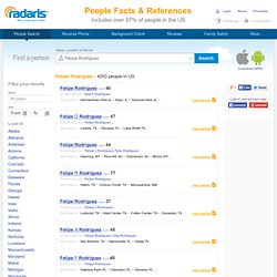 Are you wondering how to search for intelligence on Felipe Rodriguez from California online? Try Radaris - Check background information for anyone right now online!