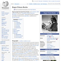 Roger Frison-Roche : Biographie et Bibliographie - Wikipedia