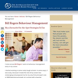 Bill Rogers Behaviour Management