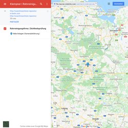 Kanalreinigung – Google My Maps