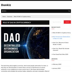 Role Of DAO In Cryptocurrency
