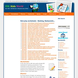 ESL Kids World - Role play worksheets