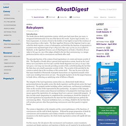 Role players - GhostDigest