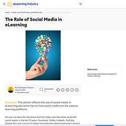The Role of Social Media in eLearning