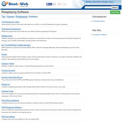 Directory - Games > Roleplaying > Software