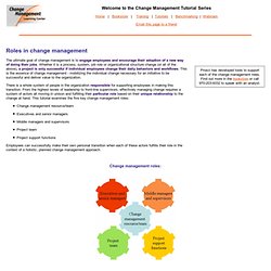 Roles in change management