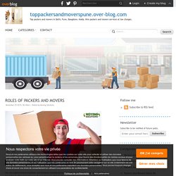 ROLES OF PACKERS AND MOVERS