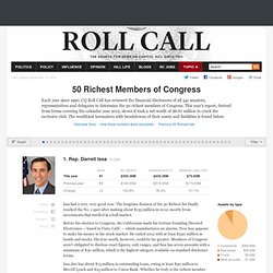 RollCall.com - 50 Richest Members of Congress 2013