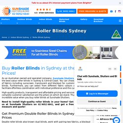 Blockout & Double Roller Blinds Online