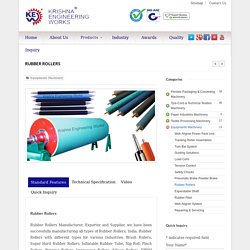 Rubber Rollers,Textile Rubber Rollers,Krishna Engineering Works