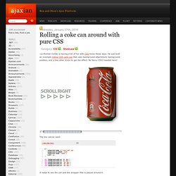 Rolling a coke can around with pure CSS