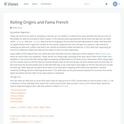 Rolling Origins and Fama French