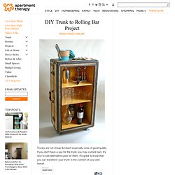 DIY Trunk to Rolling Bar Project ReadyMade Online