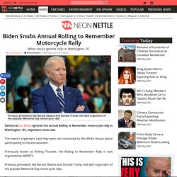 Biden Snubs Annual Rolling to Remember Motorcycle Rally