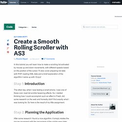 Create a Smooth Rolling Scroller with AS3