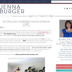 DIY: Rolling Underbed Wood Storage Cart - Jenna Burger