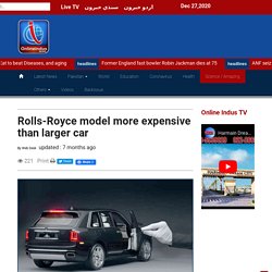 Rolls-Royce model more expensive than larger car