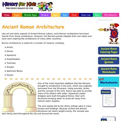 Roman Architecture Facts - Ancient Rome for Kids