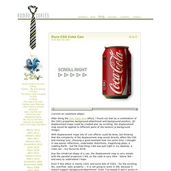 Pure CSS Coke Can