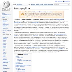 Wikipédia : le roman graphique