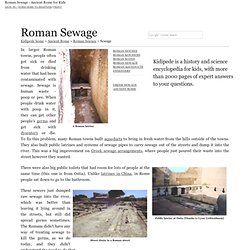 Roman Sewage - Ancient Rome for Kids!