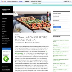 Pizza alla Romana Recipe scrocchiarella - Silvio Cicchi