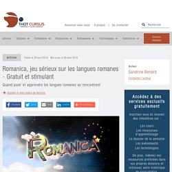 Romanica, jeu sérieux gratuit pour travailler l'espagnol, l'italien et les autres langues romanes