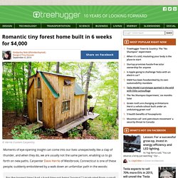 Romantic tiny forest home built in 6 weeks for $4,000