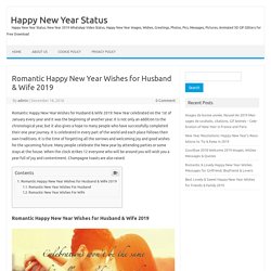 Lovely & Romantic Happy New Year Wishes for Husband & Wife 2019 for WhatsApp