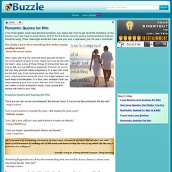 Romantic Quotes for Him