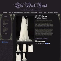 439IV - Ivory Avalon Dress - Gothic, romantic, steampunk clothing from The Dark Angel