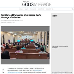Romblon and Pampanga West spread God’s Message of salvation