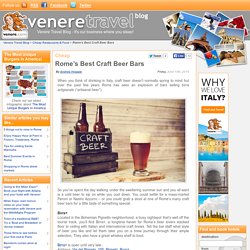 Rome’s Best Craft Beer Bars