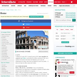 Rome, le guide : Tourisme en Italie
